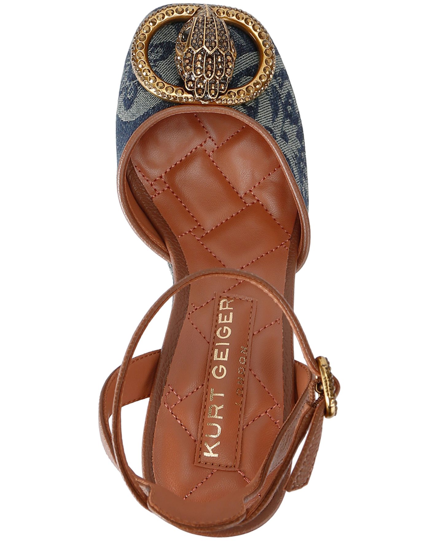 Женские туфли Kurt Geiger London Chelsea Closed Platform Dress Pumps, цвет: Синий — фото 5