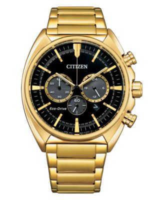 Men's Classic Gold-Tone Bracelet Watch 44mm