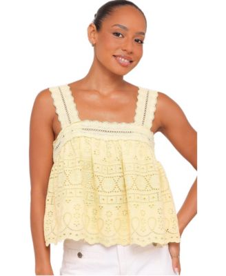 Petal & Pup Women's Aideen Eyelet Top
