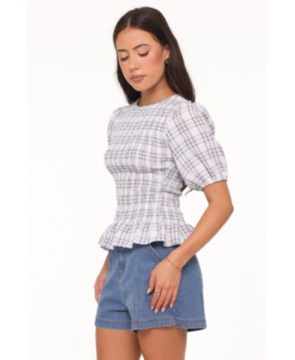 Women's Petal & Pup Callista Shirred Waist Top