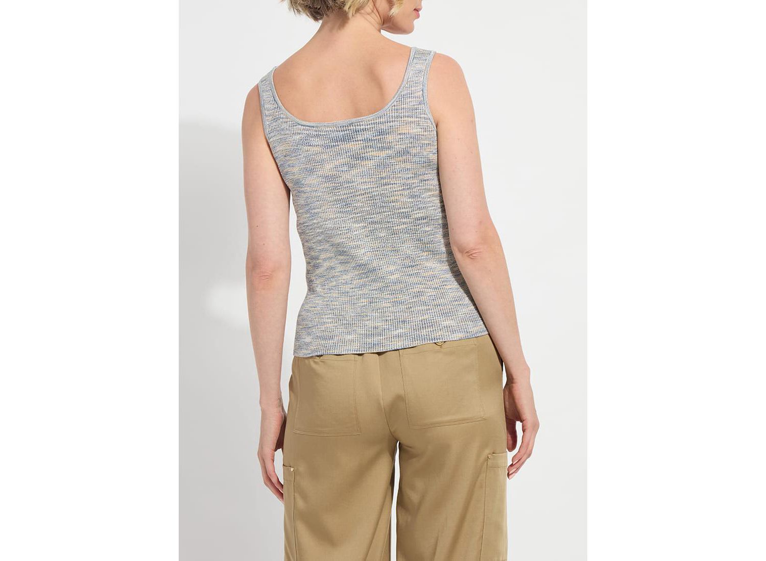 Women's Junie Space Dye 4-way Stretch Fitted Tank Top