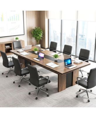 95.5" Large Rectangle Conference Table for 8-10 People