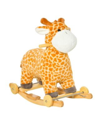Plush Animal Rocking Ride-On Toy, Ages 3-6