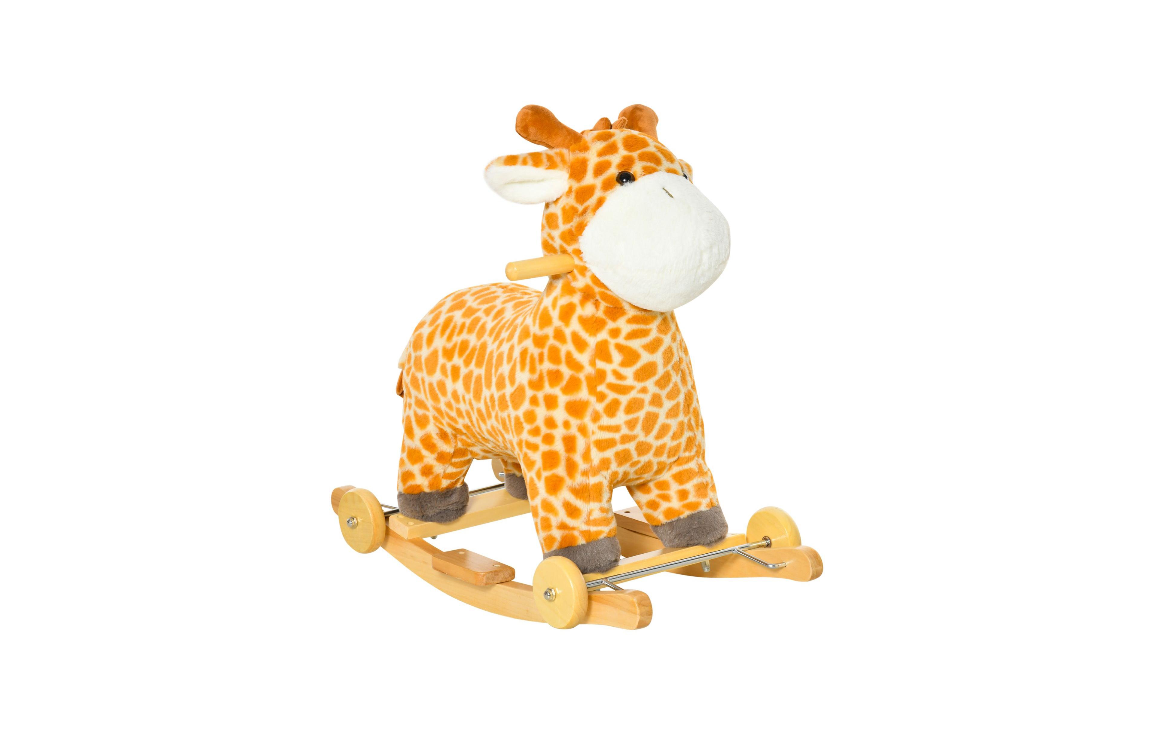 Sevorley Plush Animal Rocking Ride-On Toy, Ages 3-6