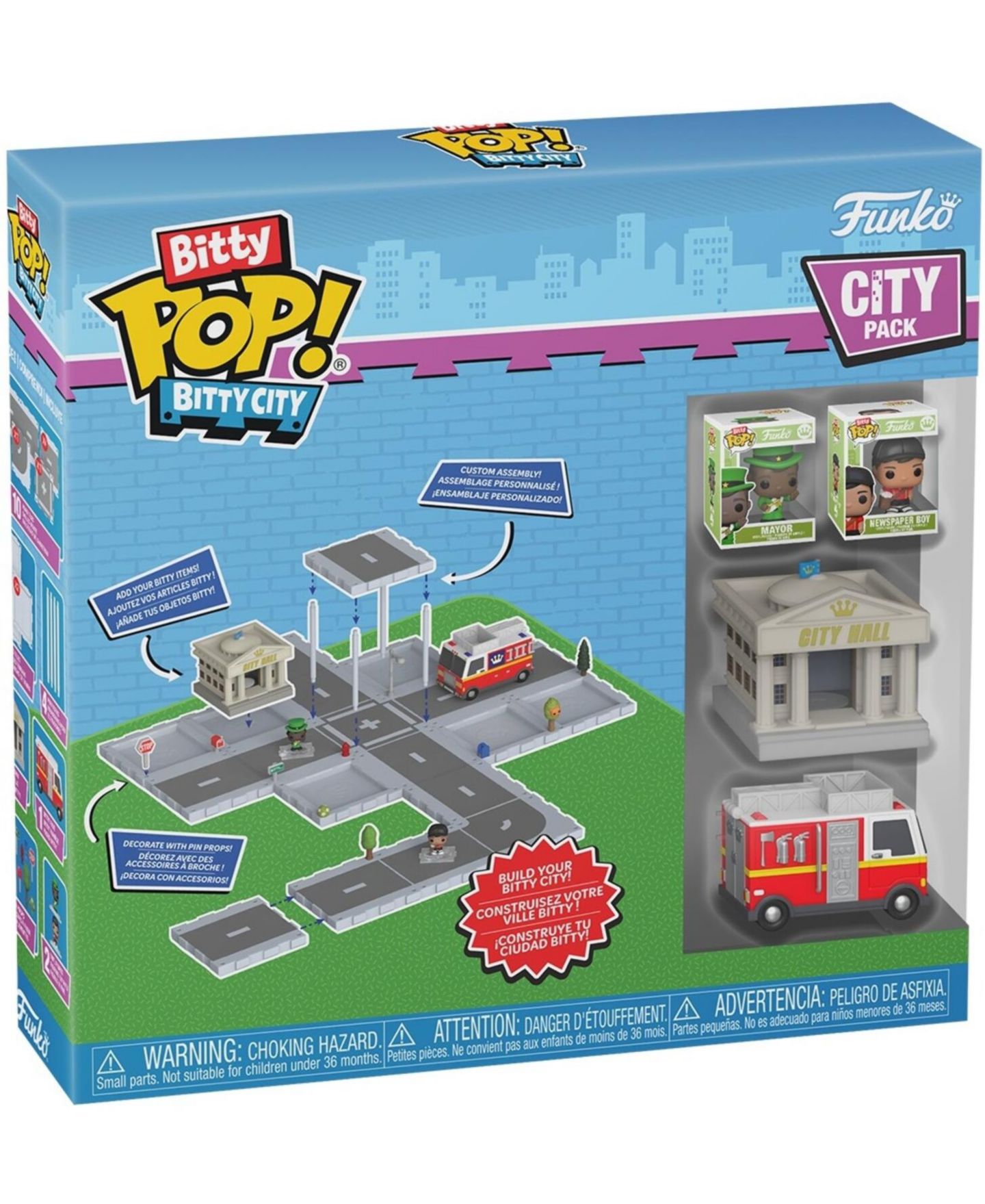 Детский игровой набор Funko Bitty City Collectible Playset, от 3 лет, цвет: Open Miscellaneous — фото 2