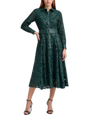Women's Kennedy Floral-Print Lace Midi Dress