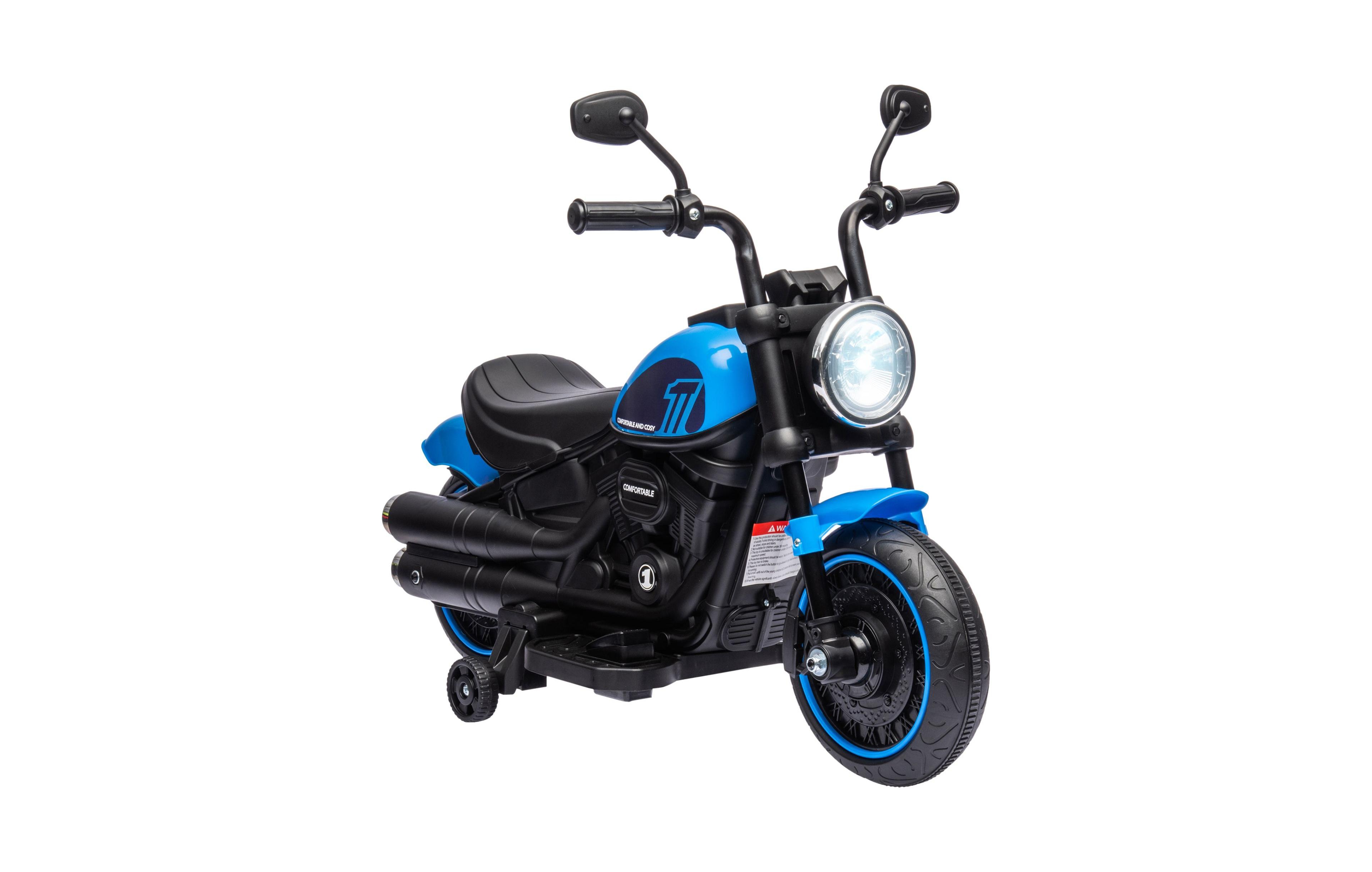Sevorley Battery-Powered Ride-On Motorcycle with Training Wheels, Ages 18-36 Months