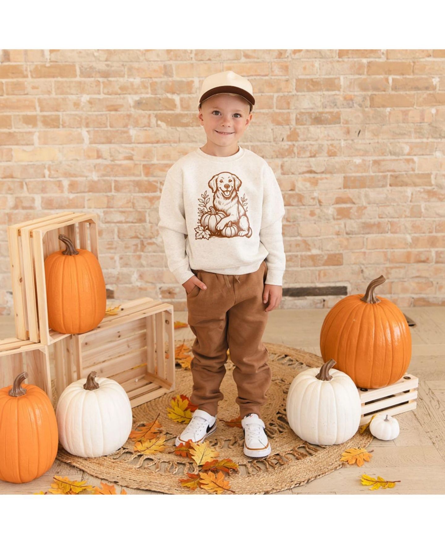 Толстовка Sweet Wink Golden Retriever Harvest Fleece для мальчиков, цвет: Натуральный меланжевый — фото 2