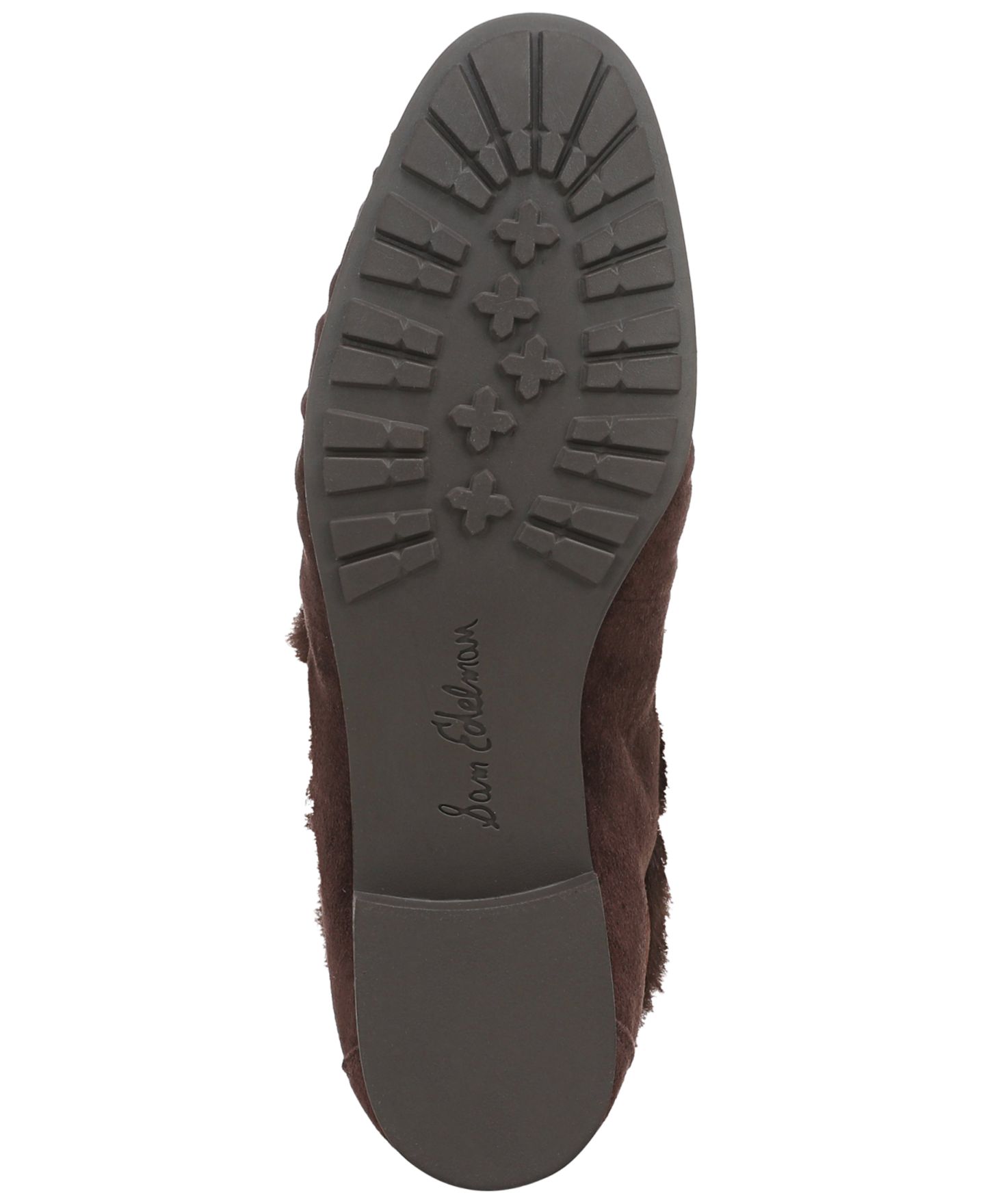 Женские туфли Sam Edelman Lana Fur Tassel Slip-On, цвет: Замшевый — фото 5