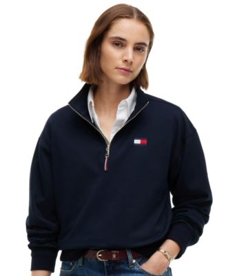 Women's Half-Zip Mock Neck Sweatshirt
