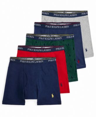 Men's Classic-Fit Cotton Boxer Briefs, 5-Pack