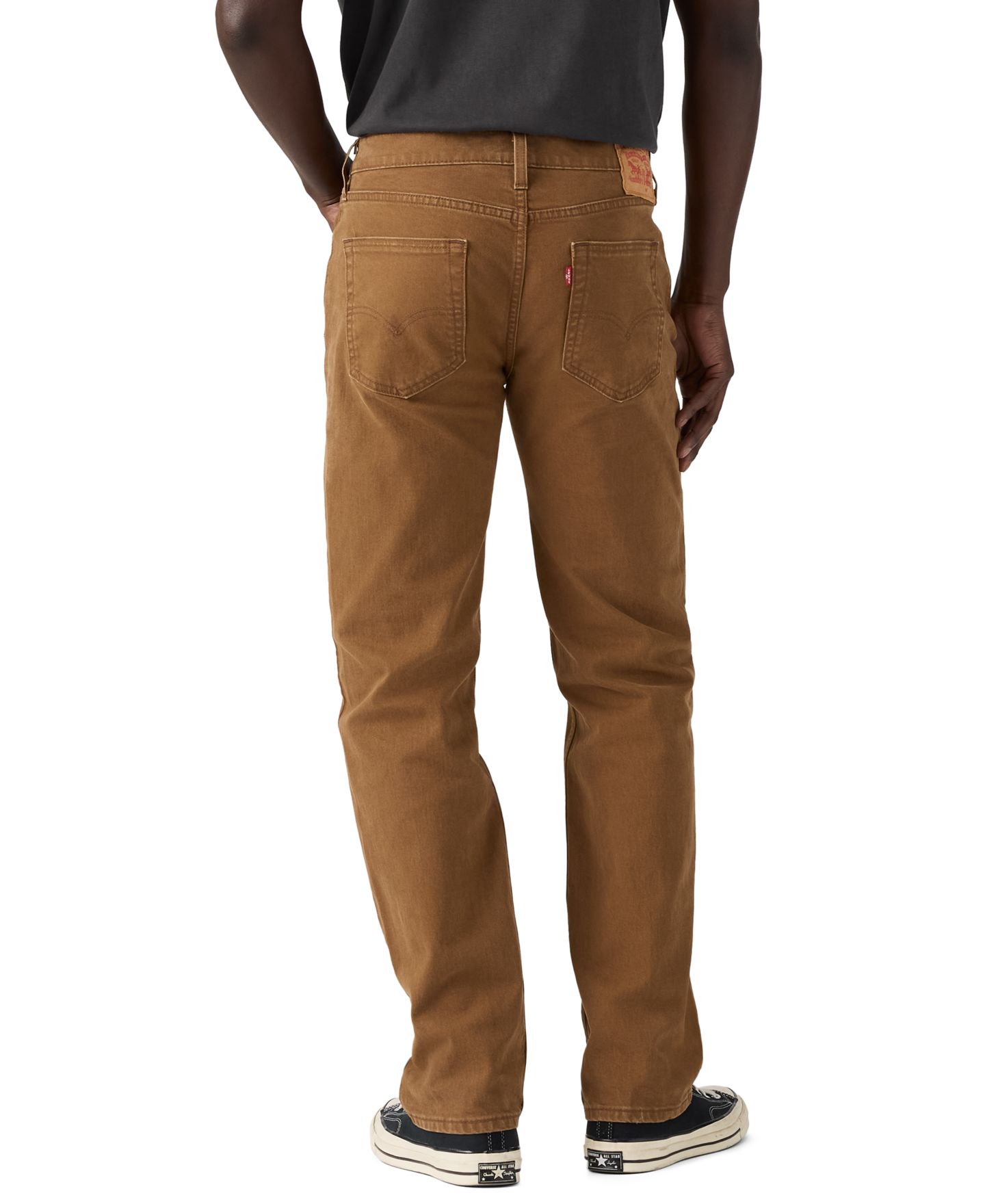 Мужские джинсы Levi's 514 Straight-Leg Stretch, цвет: Коричневый — фото 6