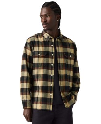 Men's Classic Worker Long-Sleeve Plaid Shirt