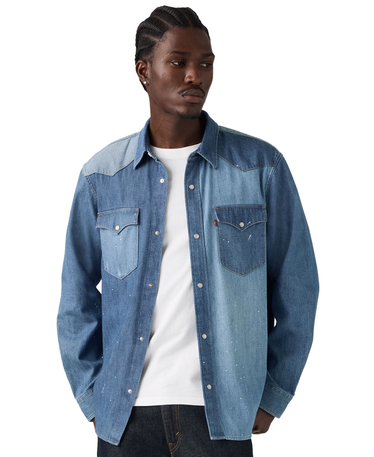 Levi's Men's Premium Western Long-Sleeve Denim Shirt