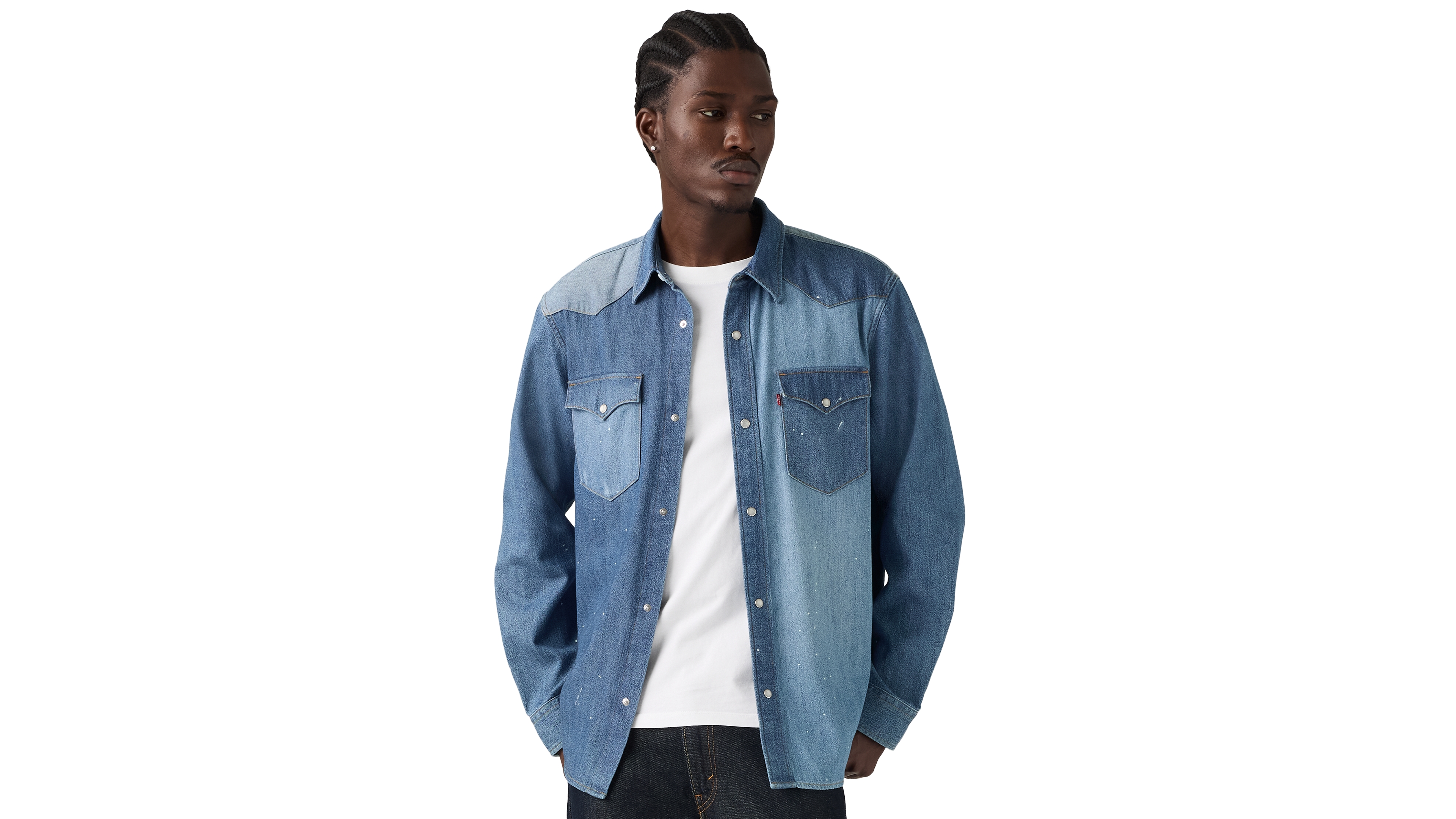 Levi's Men's Premium Western Long-Sleeve Denim Shirt