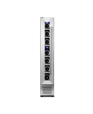 7 Bottles Cooler Left Hinge With Glass Door  Wooden Movable Rack 40-65   Under Counter/Built-in Compressor Fridge For Home/Office/Kitchen