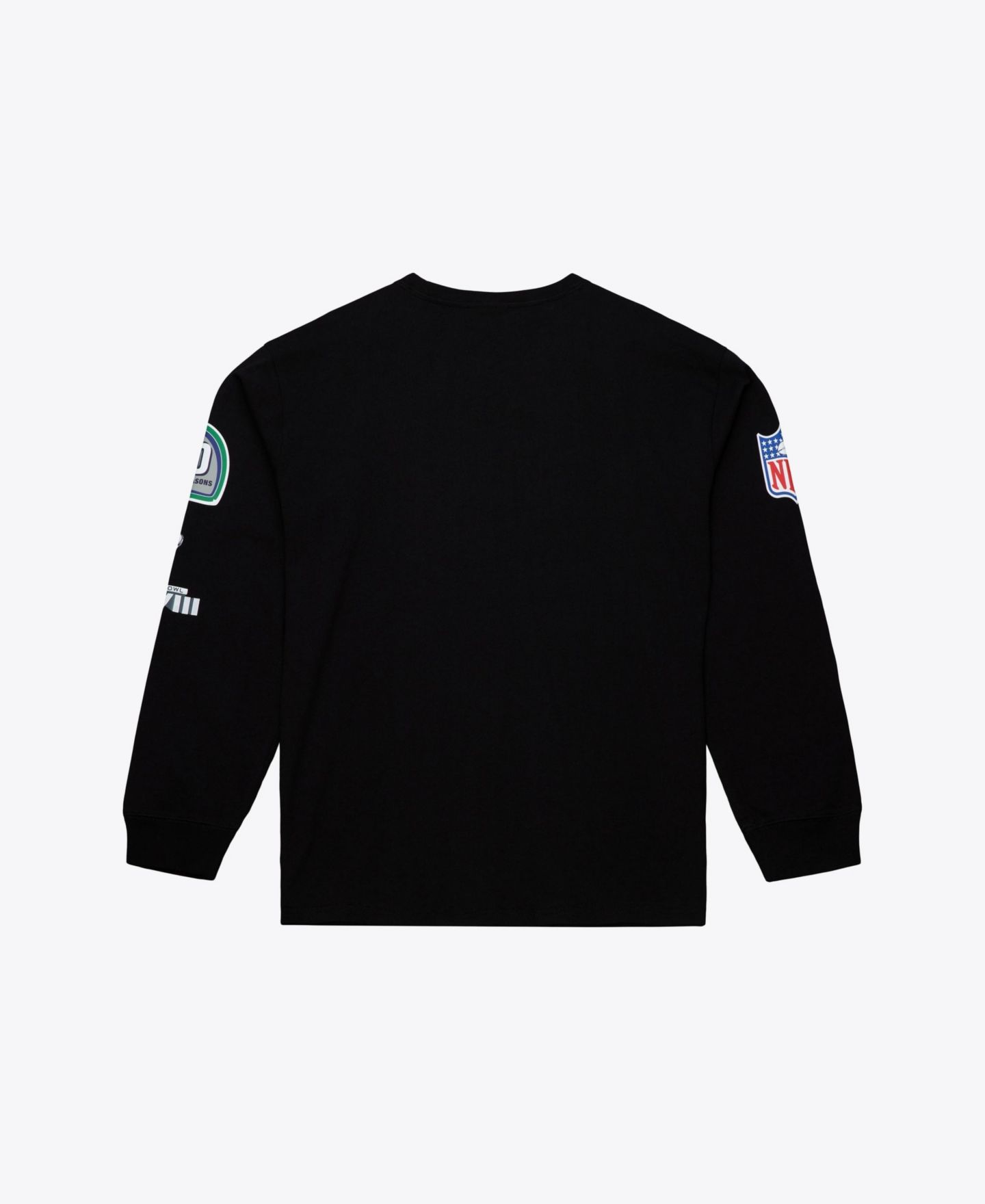 Мужская футболка Mitchell & Ness Black Seattle Seahawks Big & Tall Training Camp Long Sleeve — фото 2