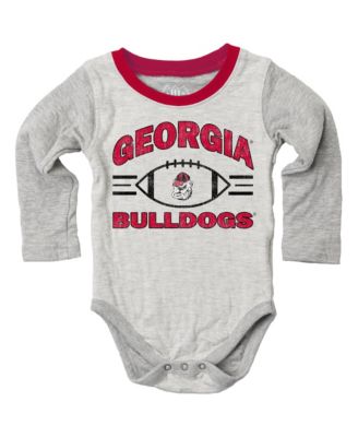 Baby Boys and Girls  Heather Gray Georgia Bulldogs Jie Jie Hopper Set