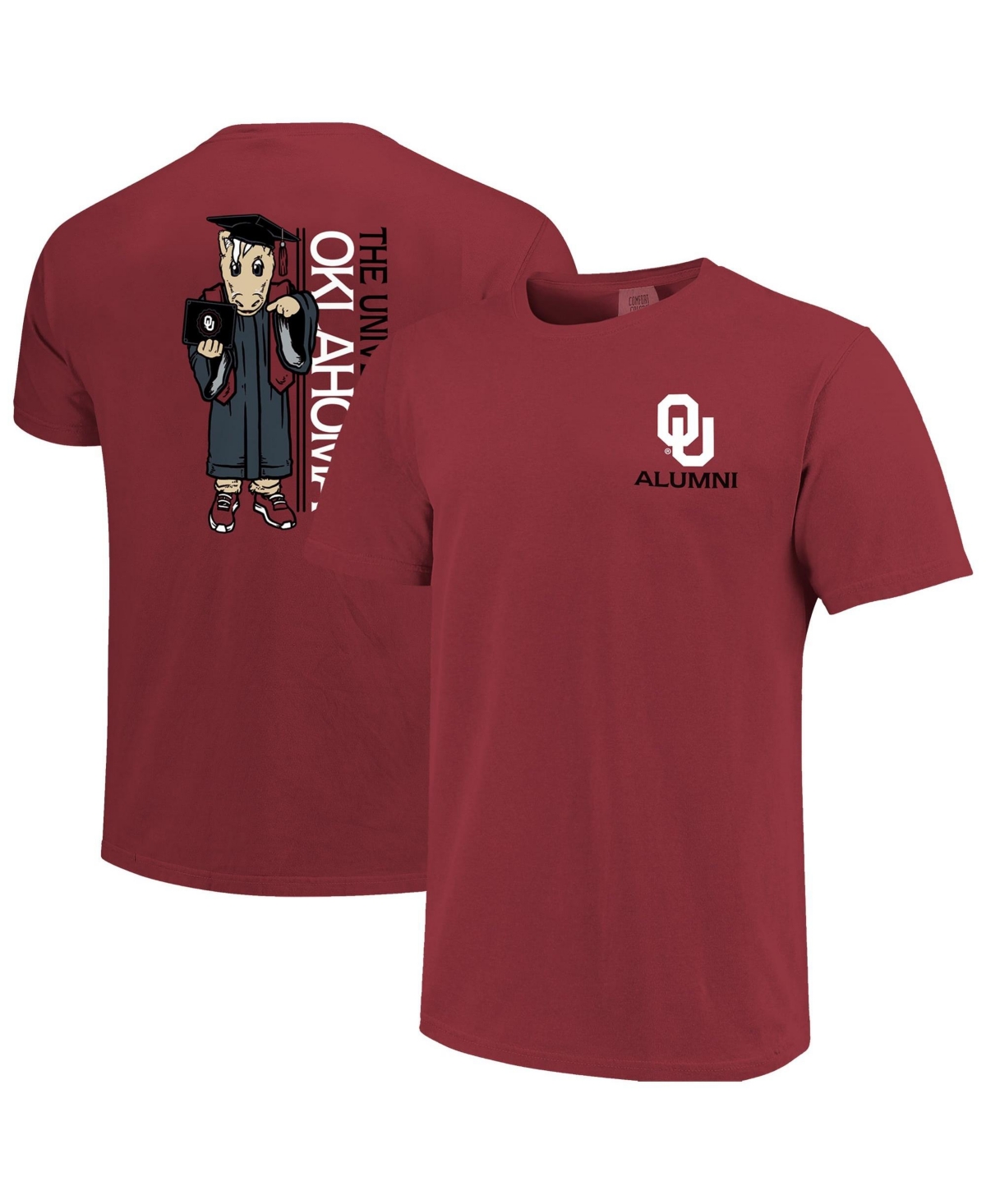 Image One Men's Oklahoma Heavyweight Graphic T-Shirt - Crimson