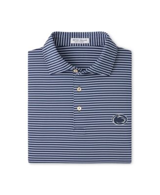 Men's Navy Penn State Nittany Lions Tiebreaker Performance Jersey Stripe Polo