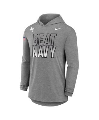 Nike - Men's Gray Air Force Falcons 2026 Rivalry Collection Dri-FIT Hooded T-Shirt Gray