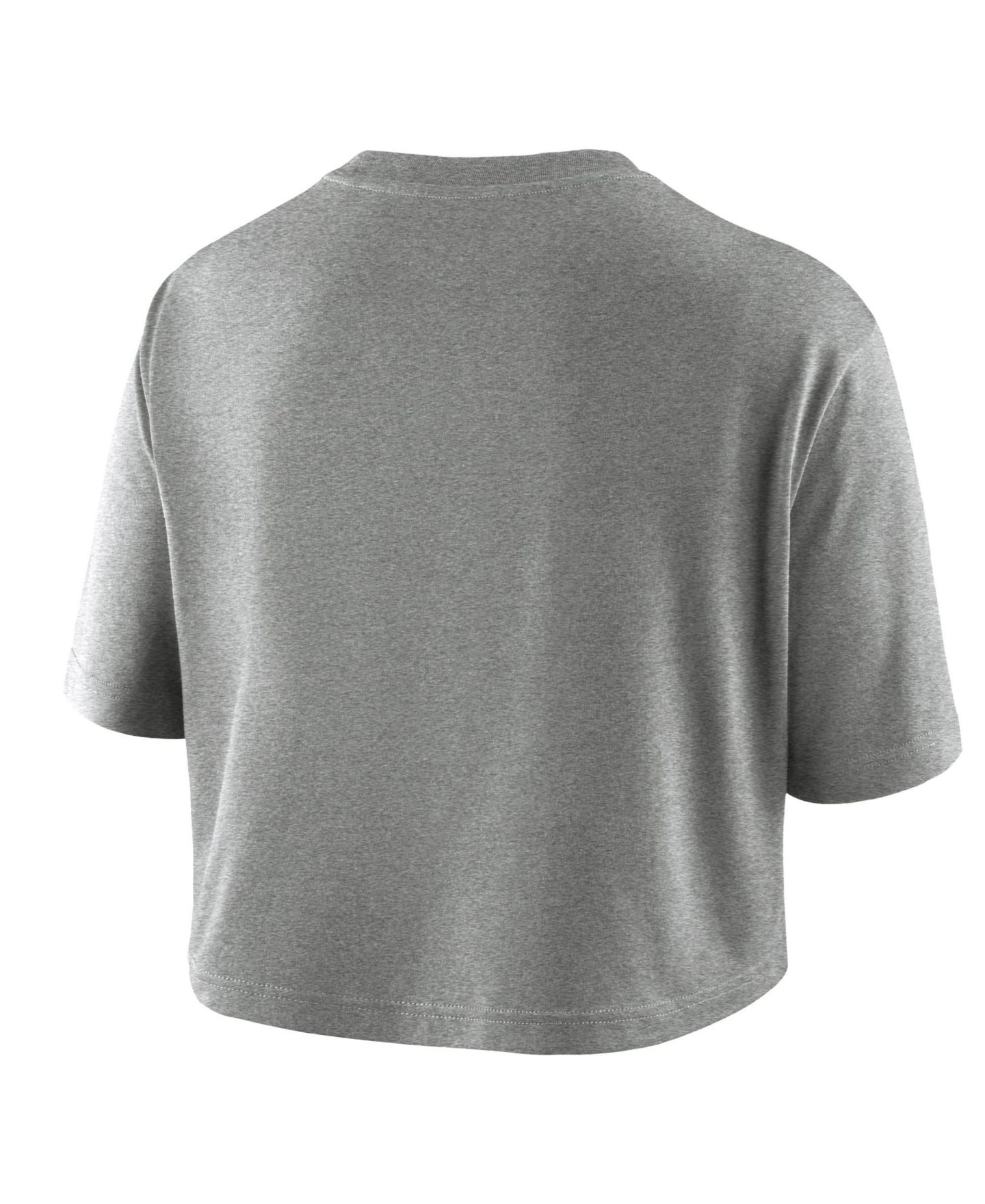 Женская футболка Nike Heather Gray Pitt Panthers Dri-FIT Cropped — фото 3