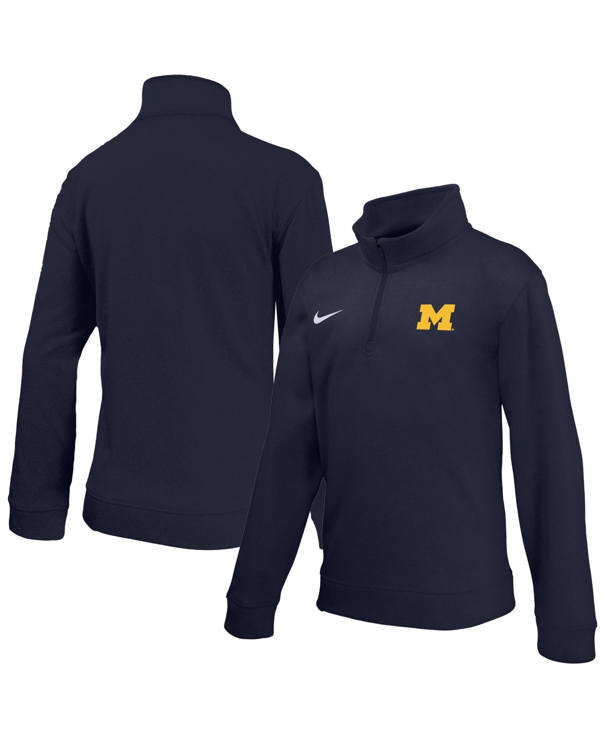 Nike Boys' and Girls' Quarter-Zip Therma-fit Long-Sleeve Pullover - Navy