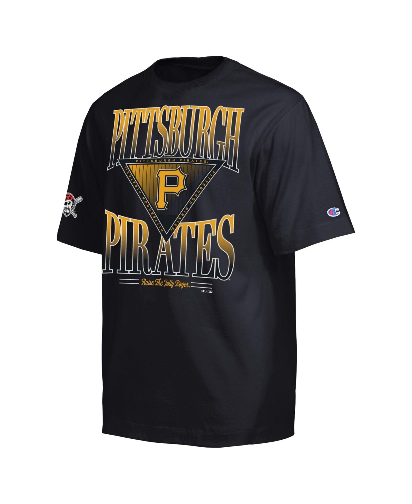 Мужская футболка Champion Black Pittsburgh Pirates Traditions Two Locations — фото 2