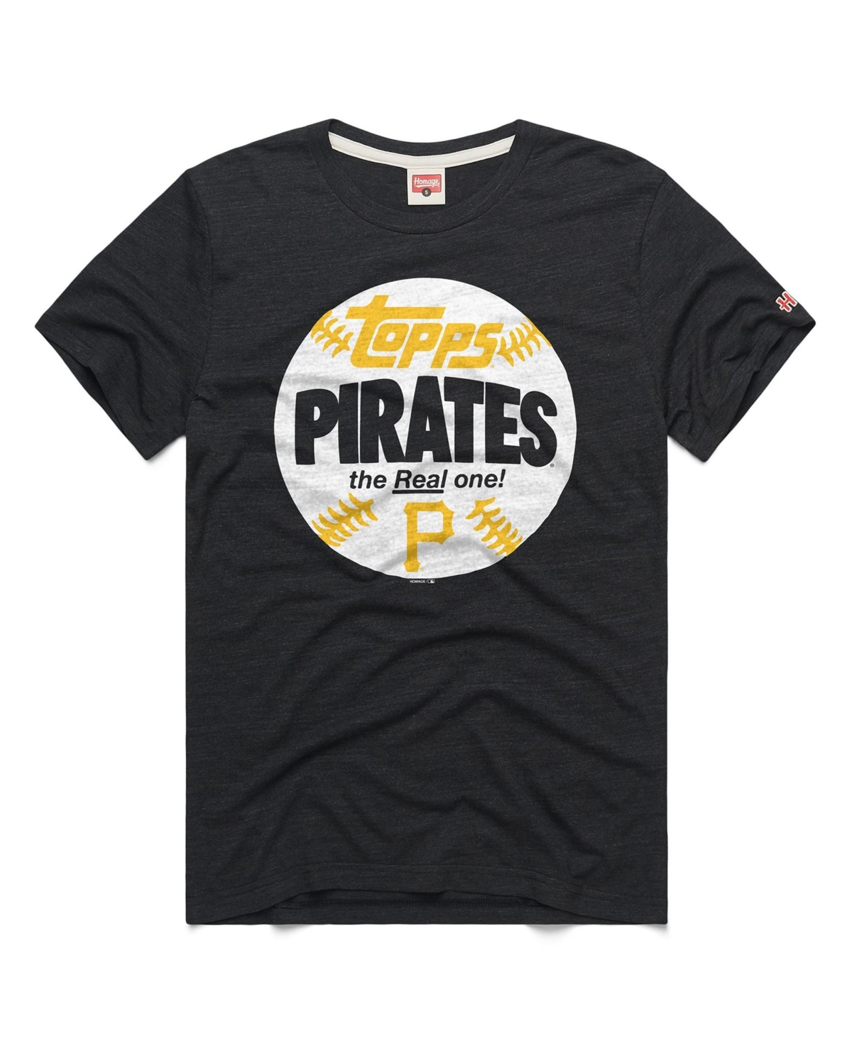 Homage Men's Pittsburgh Pirates Charco Graphic Short-Sleeve T-Shirt - Charcoal
