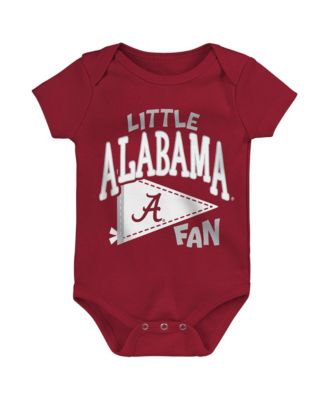 Baby Boys and Girls Crimson Alabama Crimson Tide Little Banner Bodysuit