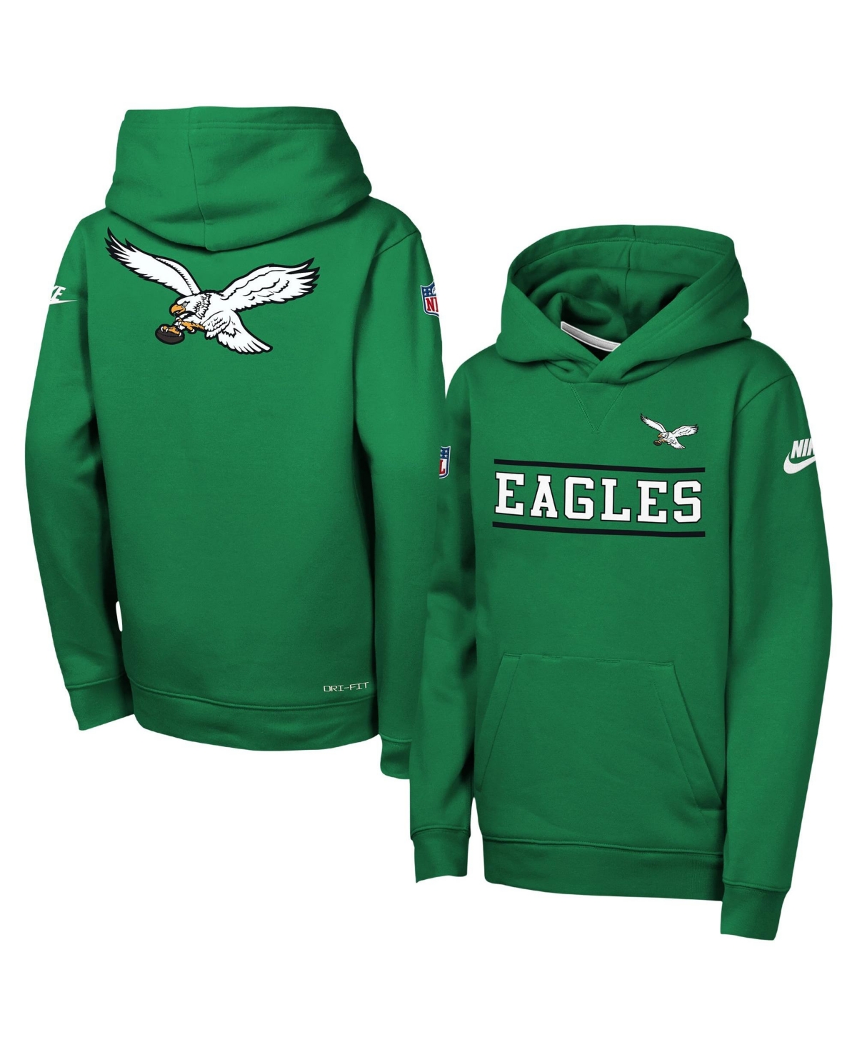 Nike Boys' and Girls' Team Club Dri-fit Pullover Fleece Hoodie