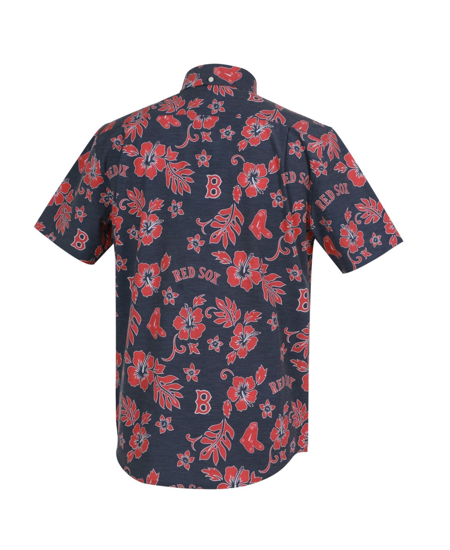 Мужской топ Reyn Spooner Navy Boston Red Sox Cooperstown Kekai Performance Button-Down Tri-Blend — фото 3