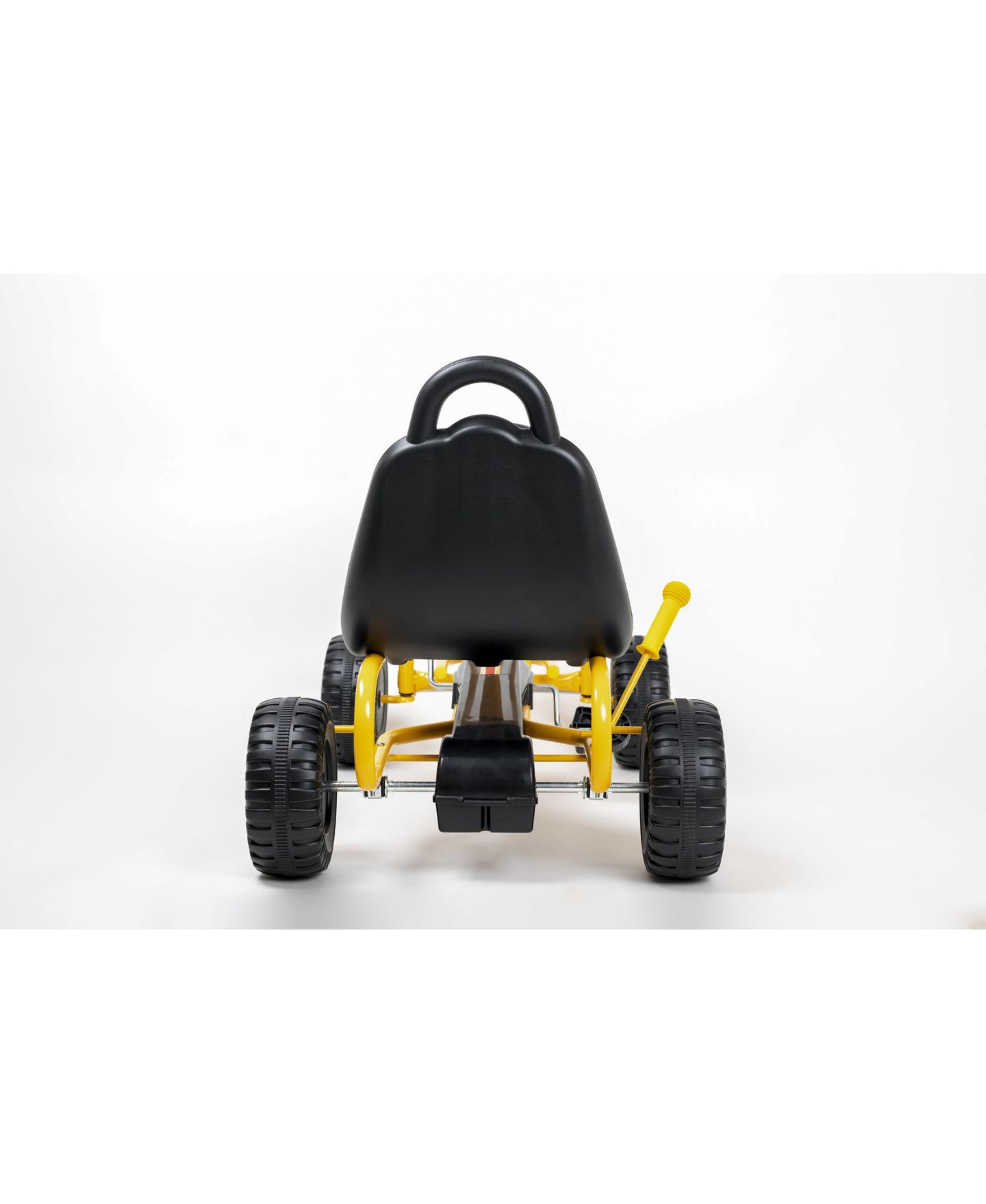 Детская игрушка Qaba 4-Wheel Pedal Go Kart with Adjustable Seat, 3–6 лет, цвет: Жёлтый — фото 2
