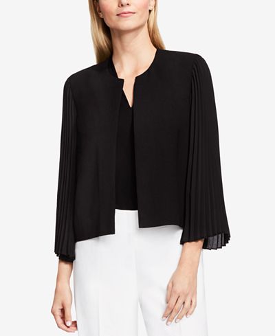 Vince Camuto Pleated-Sleeve Jacket