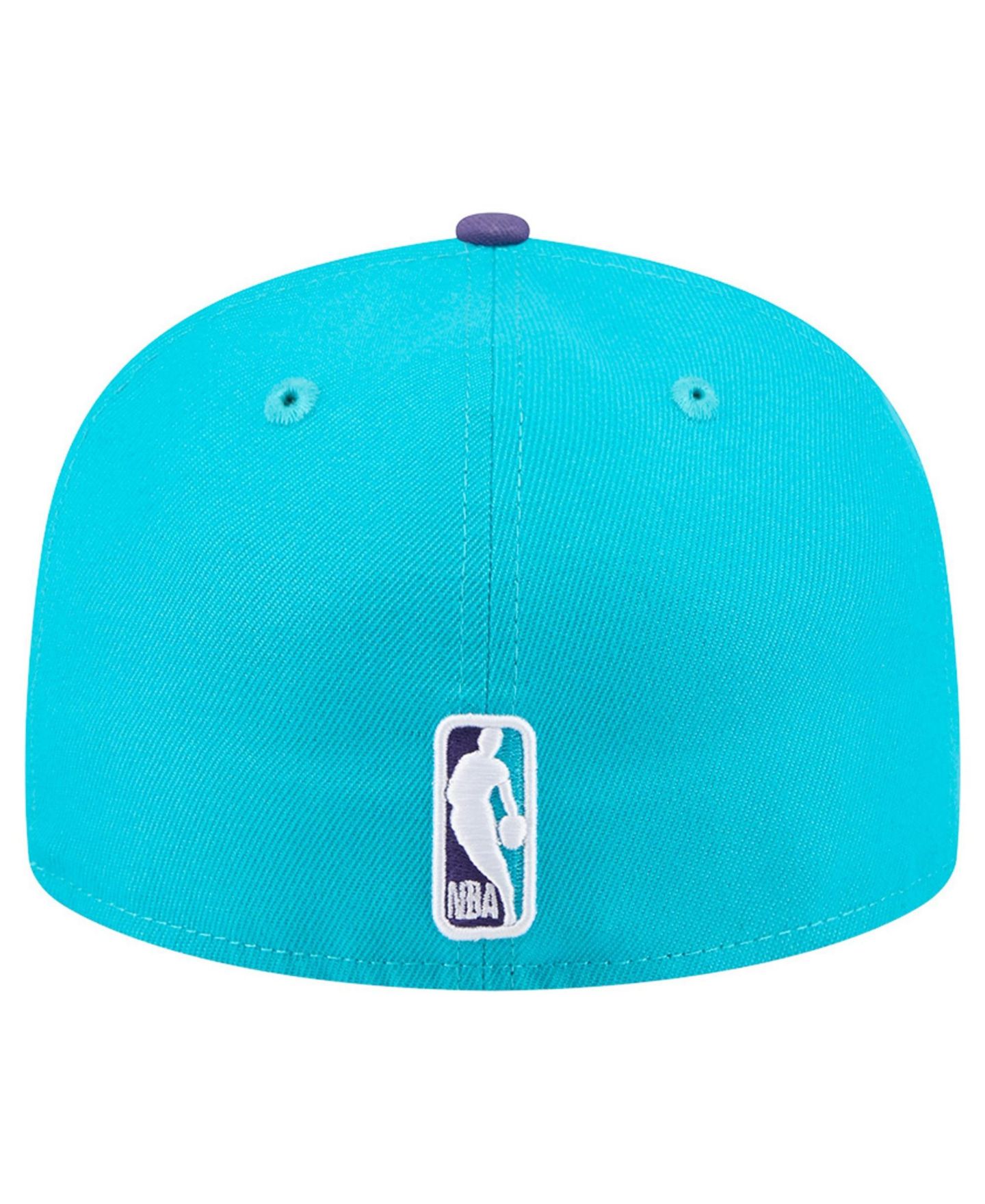 Мужская кепка New Era Teal Charlotte Hornets Two-Tone 59FIFTY Fitted Hat — фото 5