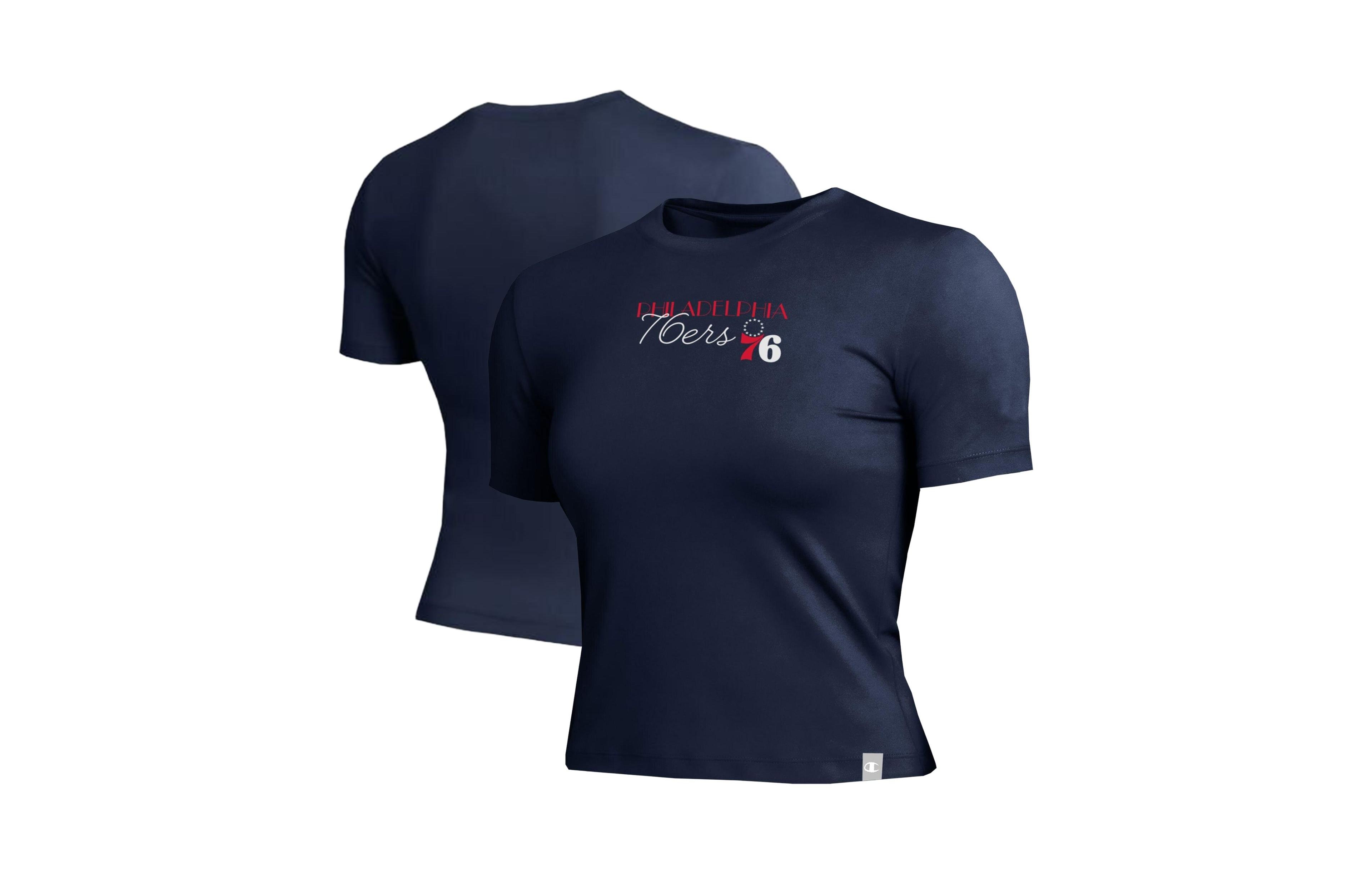 Champion Women's Philadelphia 76ers Graphic Cropped T-Shirt