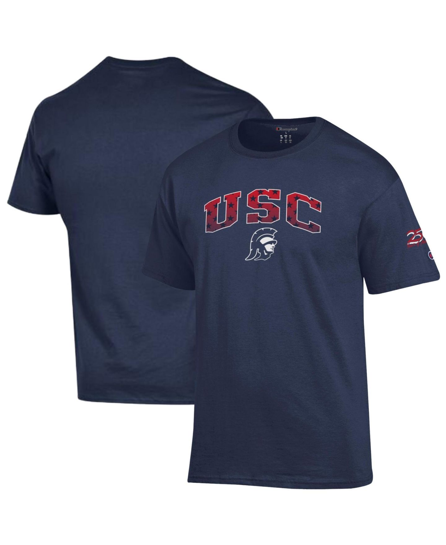 Мужская футболка Champion Navy USC Trojans Americana 250th Arch — фото 1