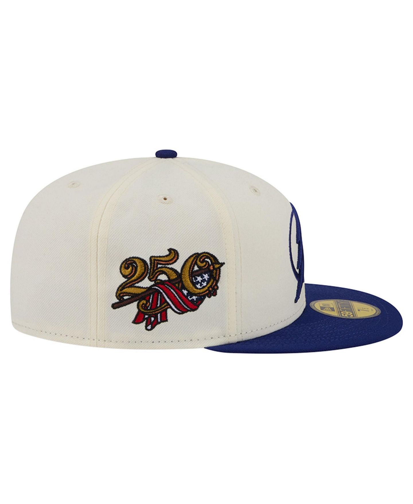Мужская кепка New Era Cream Tampa Bay Lightning America's 250th Two-Tone 59FIFTY Fitted Hat — фото 6
