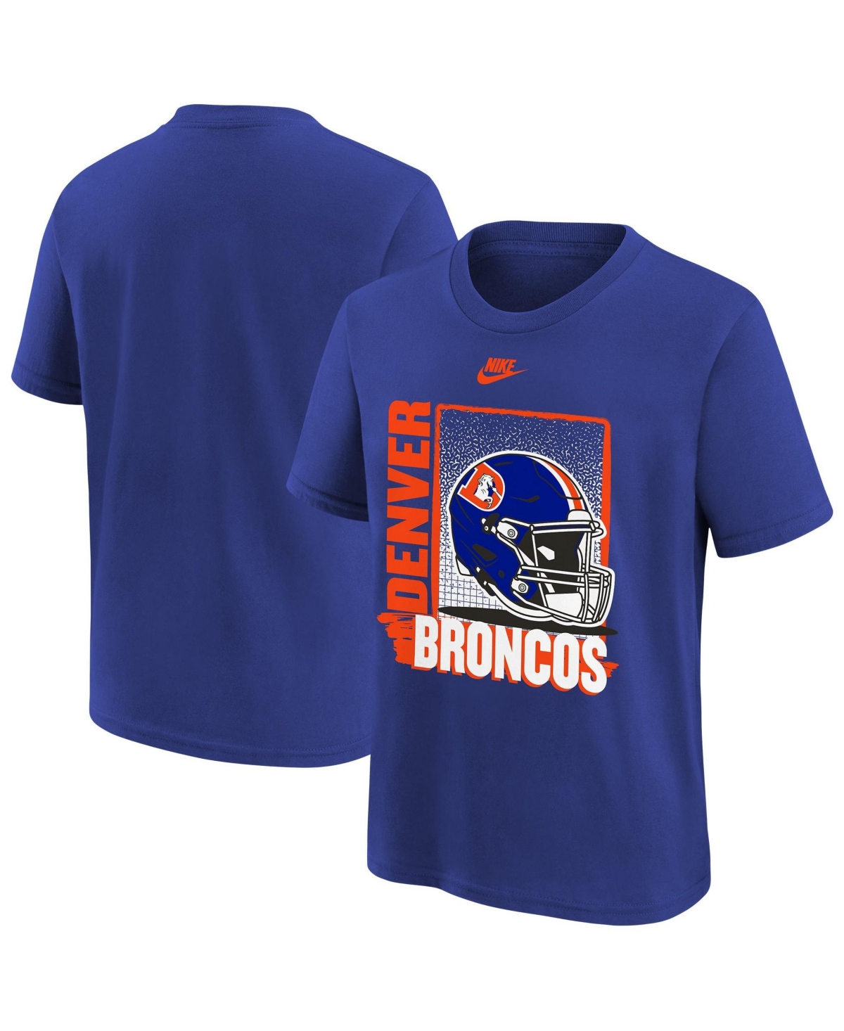 Nike Boys' and Girls' Denver Broncos Logo Screen-Printed Graphic T-Shirt