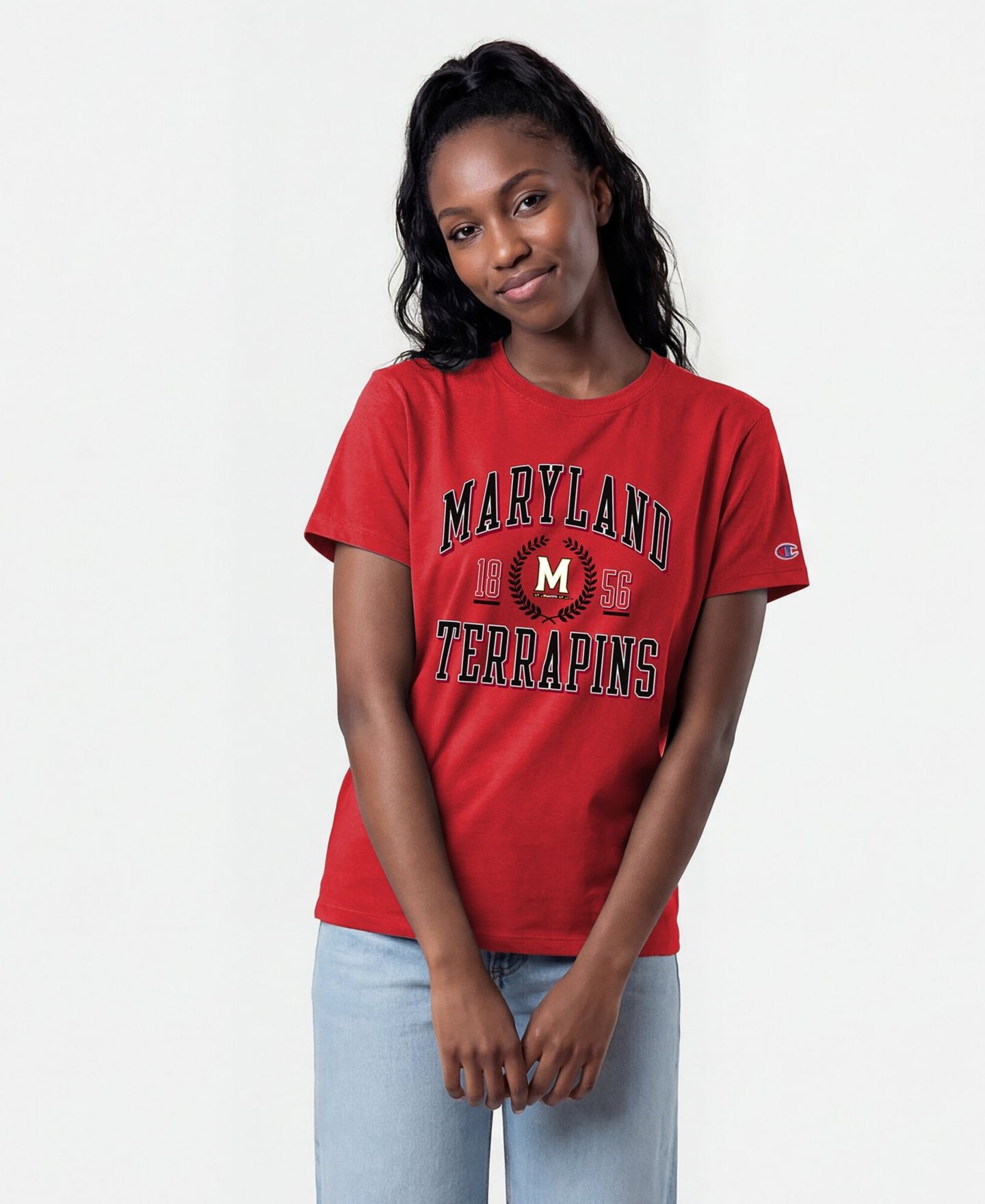 Женская футболка Champion Red Maryland Terrapins Lifestyle — фото 1