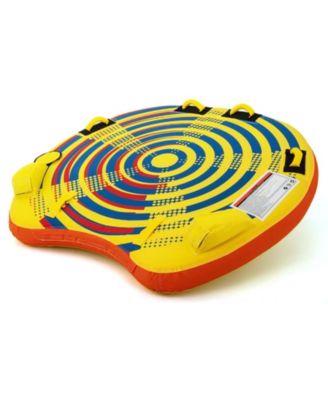 1 or 2 Person Inflatable Towable Tube for Boating with Quick Connector, for Indoor or Outdoor Sports Training and Recreation