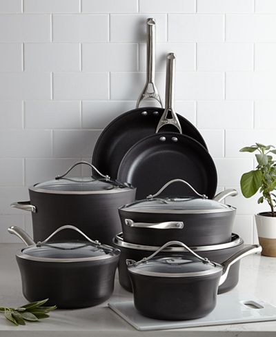 Calphalon Contemporary Nonstick 12-Pc. Cookware Set - Cookware ...