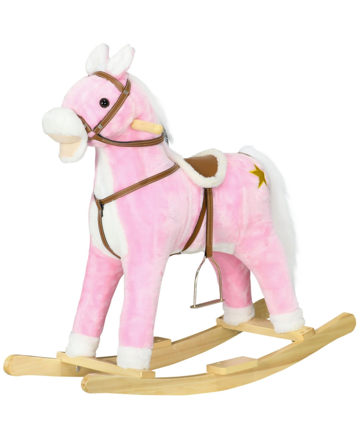 Sevorley Wooden Rocking Ride-On Toy, Ages 3-8