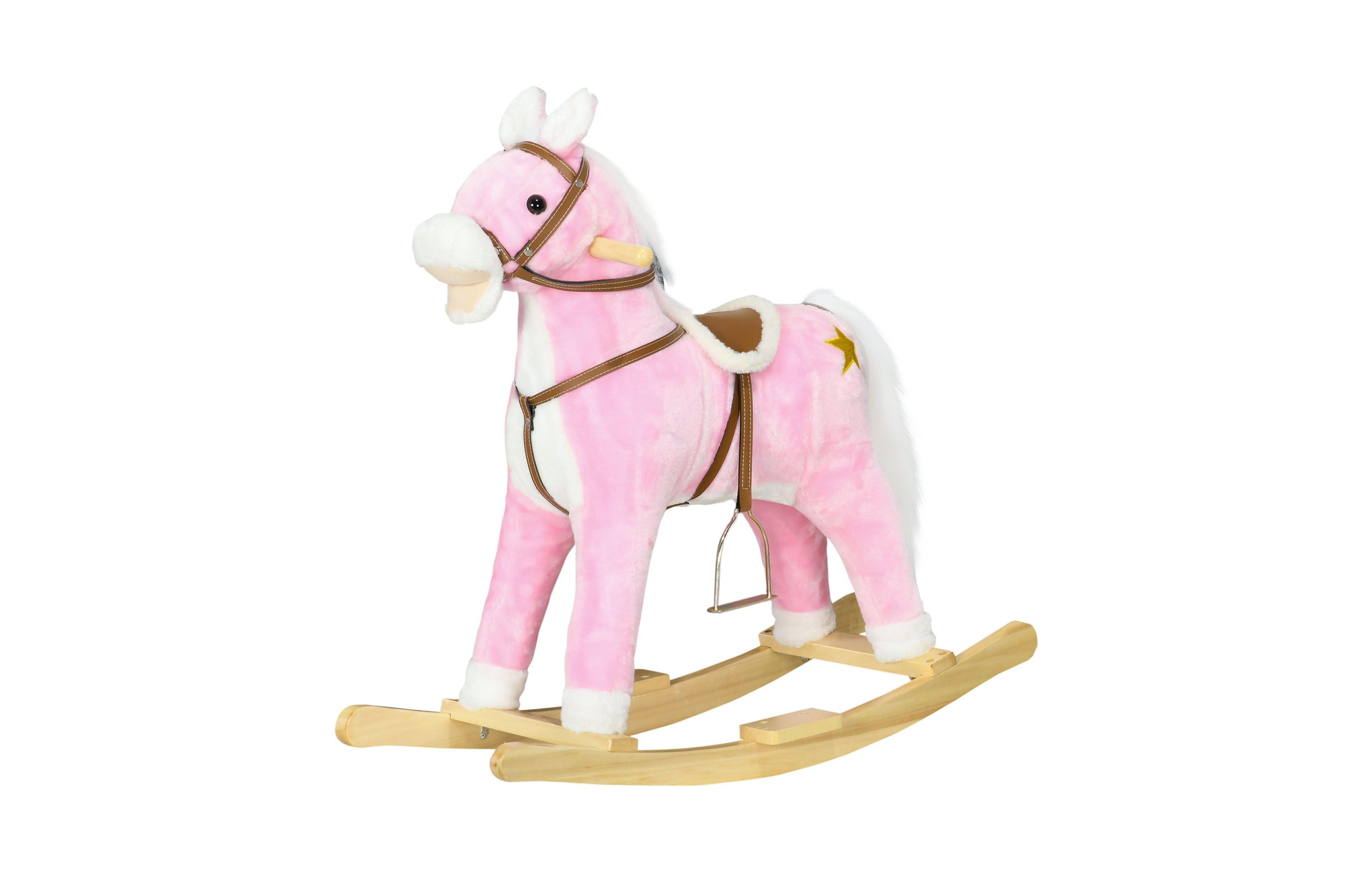 Sevorley Wooden Rocking Ride-On Toy, Ages 3-8