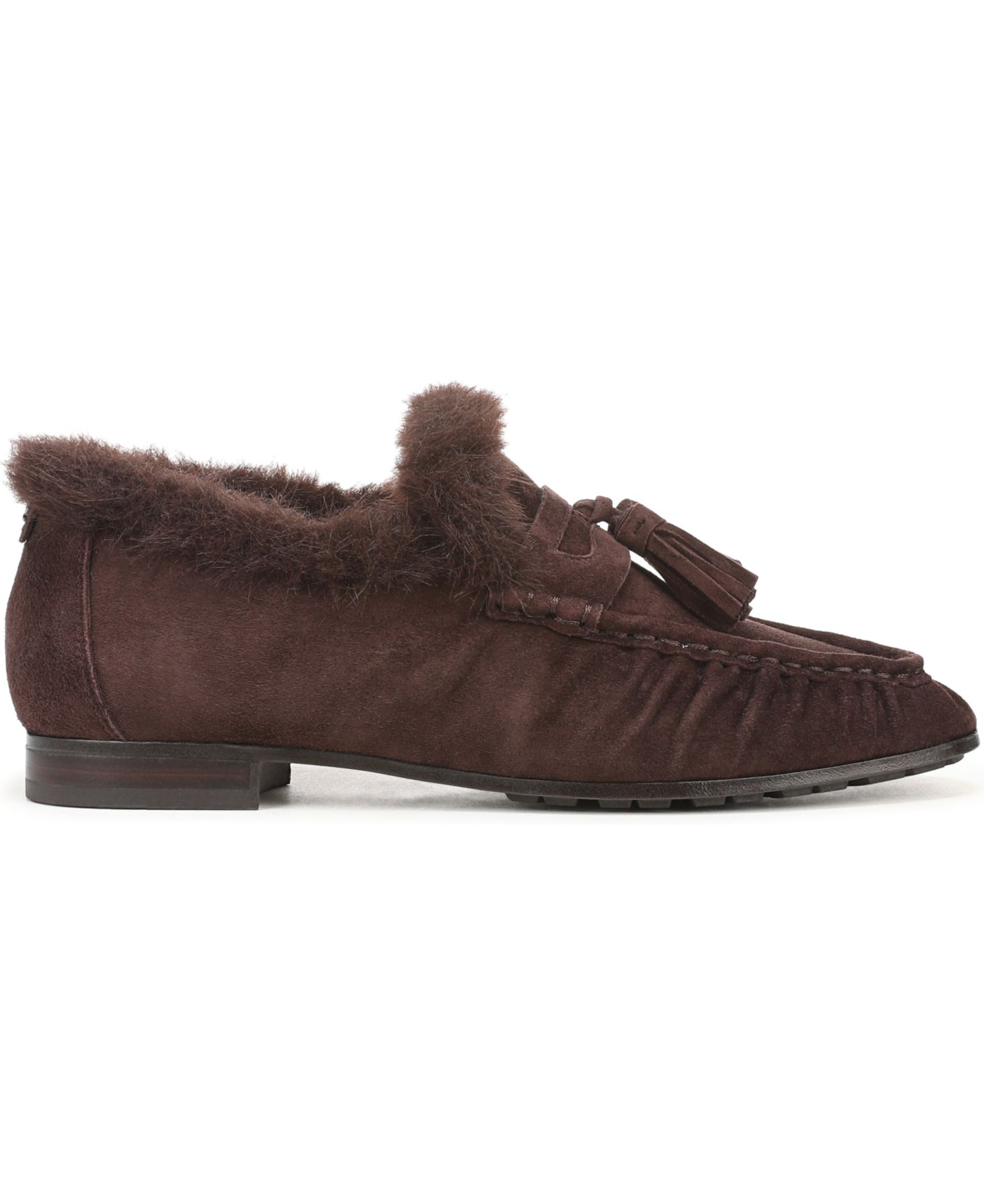Женские туфли Sam Edelman Lana Fur Tassel Slip-On, цвет: Замшевый — фото 2