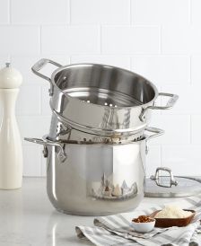 All-Clad Stainless Steel 12 Qt. Covered Multi Pot with Pasta & Steamer  Inserts - Macy's