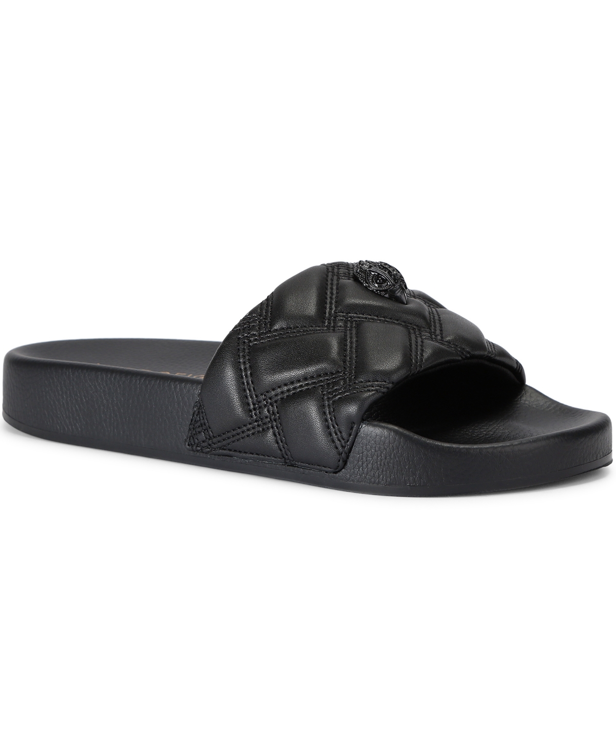 Kurt Geiger London Women's Meena Eagle Denim Slides - Black Drench