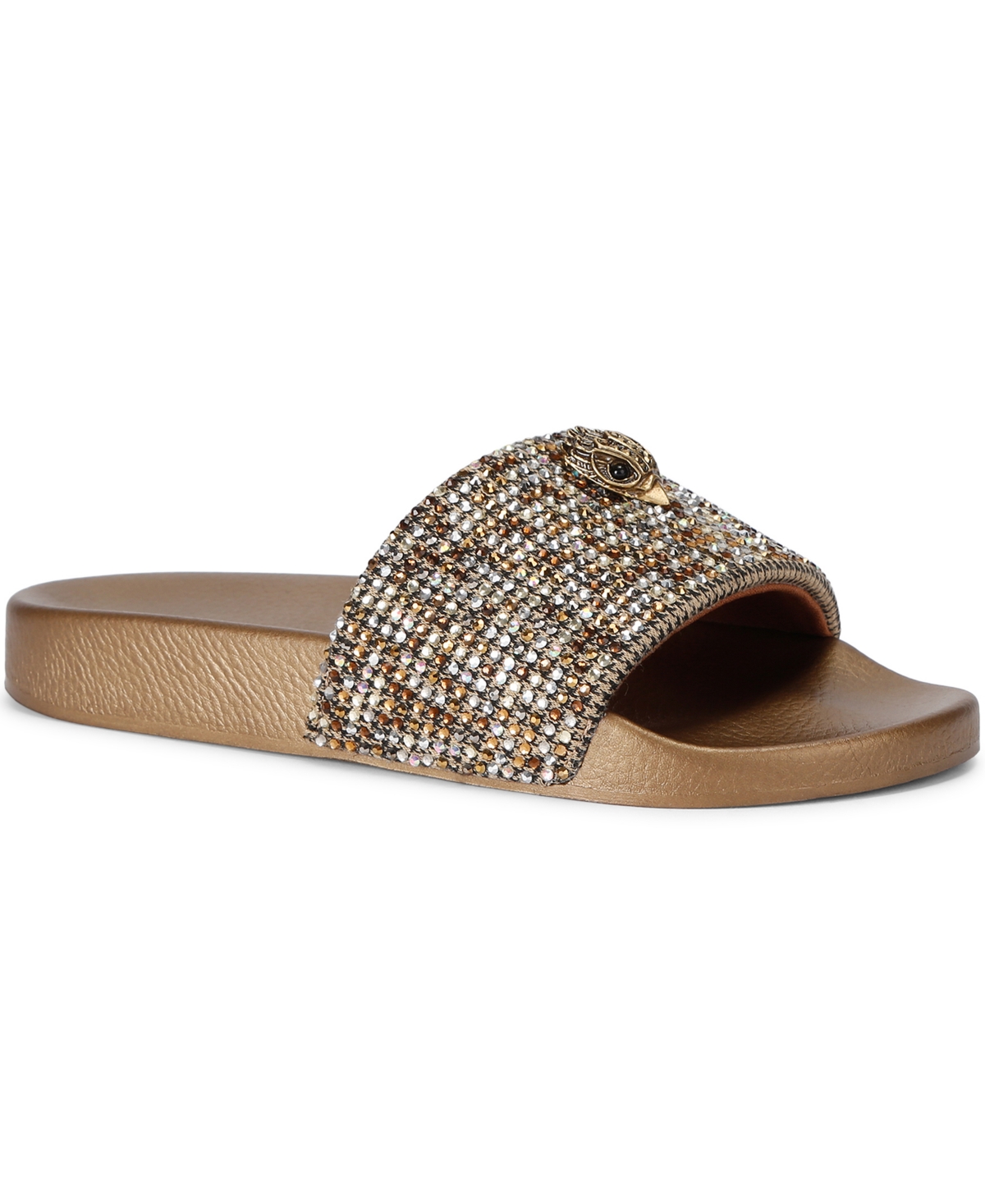 Kurt Geiger London Women's Meena Eagle Denim Slides - Rust/Copper