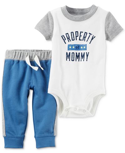 Carter's 2-Pc. Property of Mommy Bodysuit & Pants Set, Baby Boys (0-24 months)