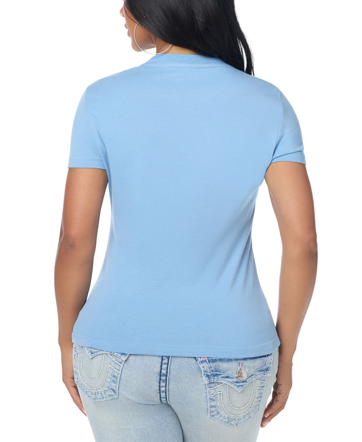 Женская футболка True Religion Crystal Buddha Graphic Crewneck, цвет: Allure — фото 3